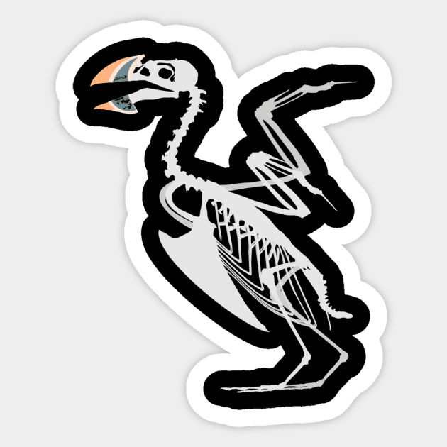 Atlantic Puffin Skeletal Sticker by stargatedalek